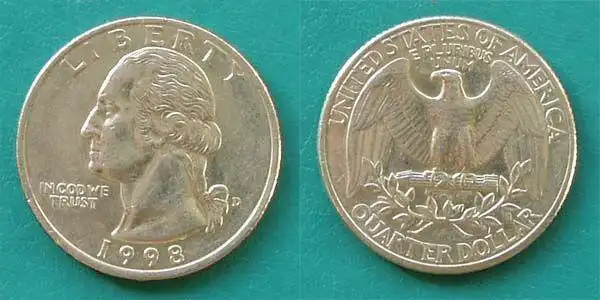 美国1998年25美分d版硬币-se3193538-外国钱币-零售-7788收藏