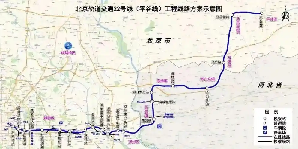 北京地铁19号线二期规划图最新版北京地铁线路图