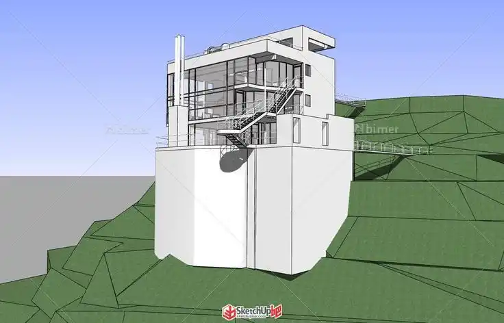 道格拉斯住宅 - sketchup模型库 - 毕马汇 nbimer