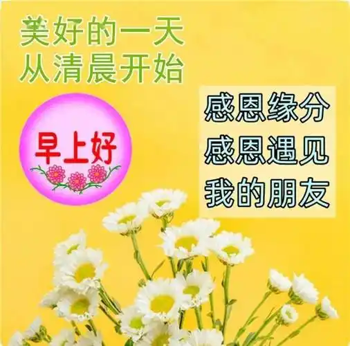 周二早上好祝福语图片大全,新版早上好问候语句子!_安康_友情_带着
