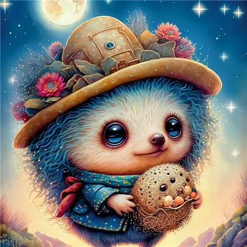 小刺猬超可爱的图片头像