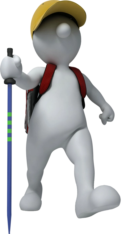 彩色3d小人运动透明背景png图片