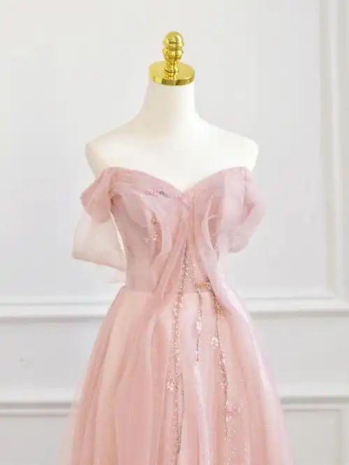 朦胧梦幻的少女粉是仙女的裙子昆明婚纱