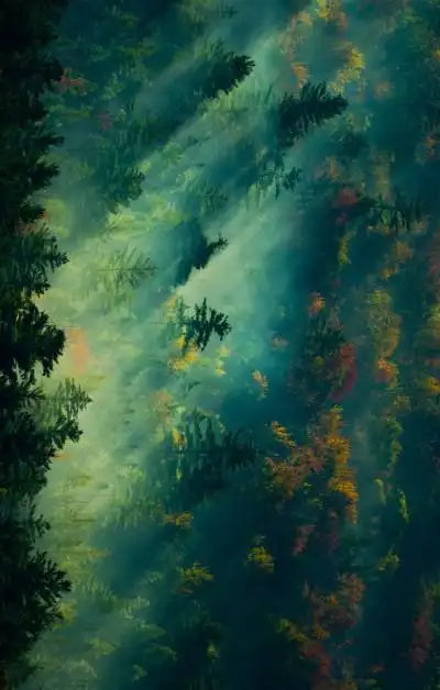 4k 手机 自然 风景 森林 树林 阳光 手机壁纸 竖屏