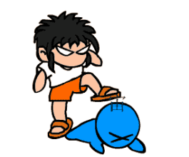 动漫gif踢gif痛苦的样子gif