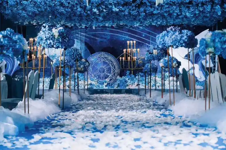 蓝色轻奢梦幻婚礼~独一无二 一站式婚礼策划