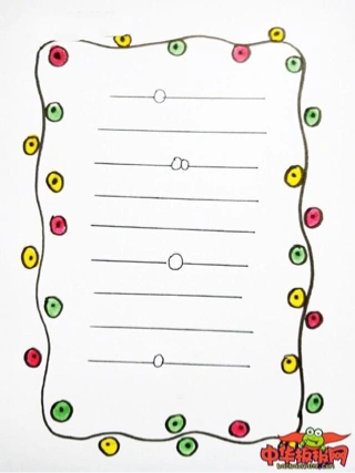 漂亮易画手抄报花边