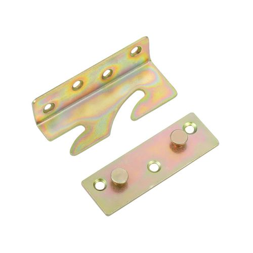 批发加厚床配件五金实木床固定配件床挂组装床架的铰链挂钩床扣连