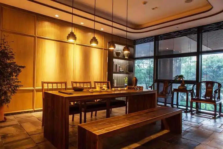 广东的夏天就要来这样设计的茶室中饮一杯茶