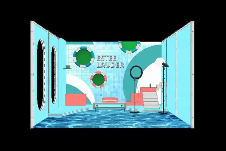 方案速递快闪直播间能带货的多功能商业美陈