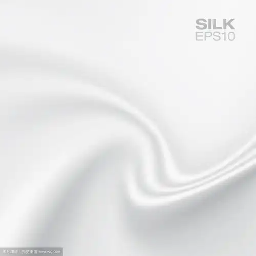 白色丝绸背景横向构成