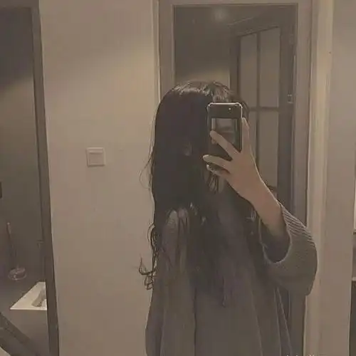 酷酷的女生遮脸手机高清头像