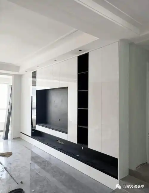 被好多业主选择的款式整个空间就通透主要由白色乳胶漆白色柜门77