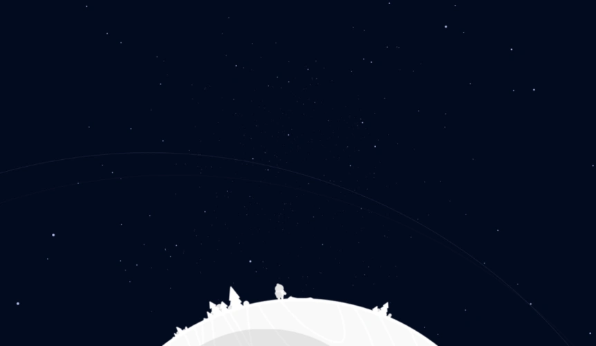 canvas - 炫酷的3d星空