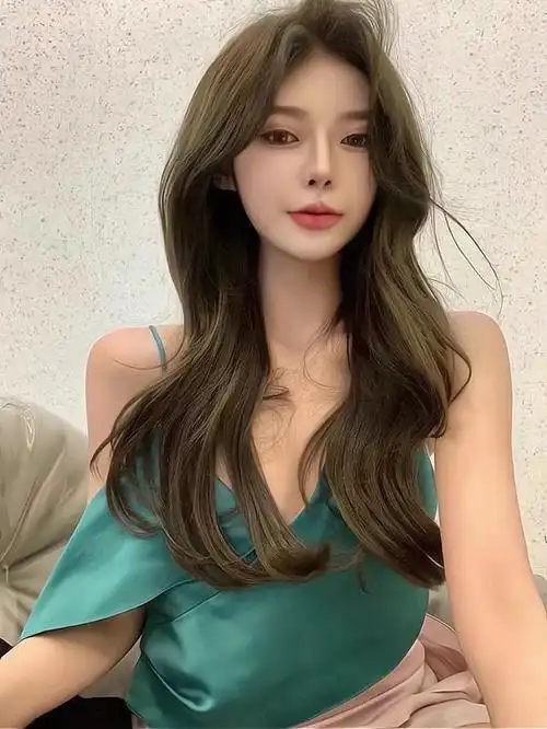 青棕亚麻色显白发色资阳染发