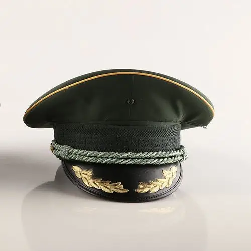 现货正品武陆干部大檐帽 j官常服帽 大盖帽 平顶帽厂家批发