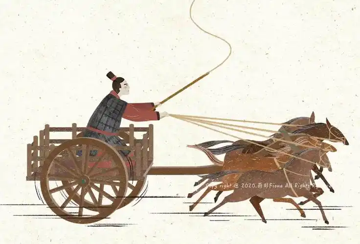 一组关于古代战争的插画