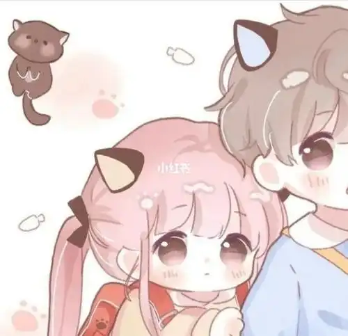 可爱萌萌情侣头像一对萌萌小情侣头像图片