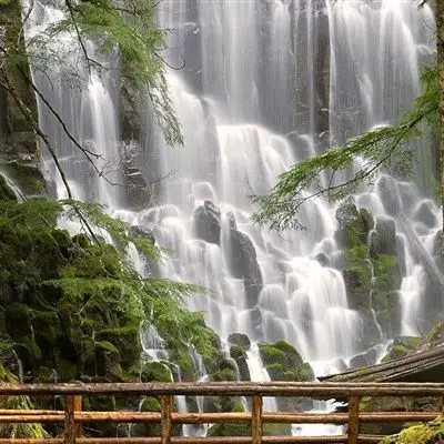 最美瀑布头像,大自然山水瀑布聚财微信头像图片
