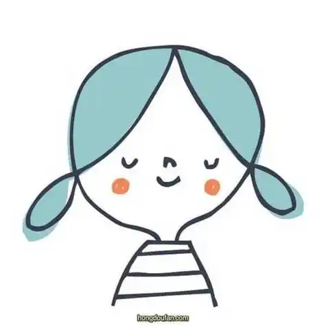 安静的微笑着的小女生简笔画大全15个可爱的女生头像卡通儿童简笔画简