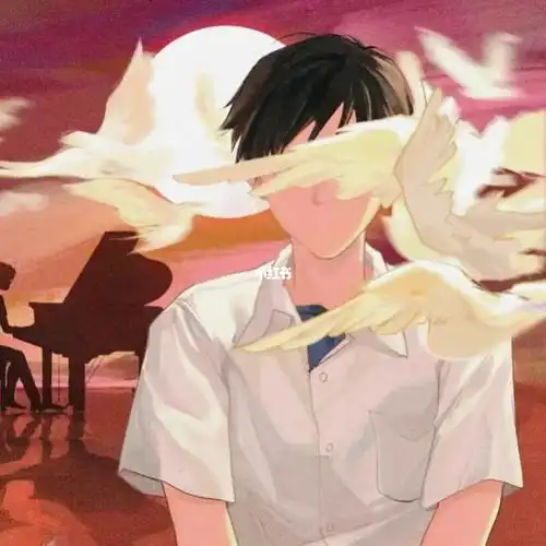 飞鸟与少年明朗少年不露脸动漫男生头像