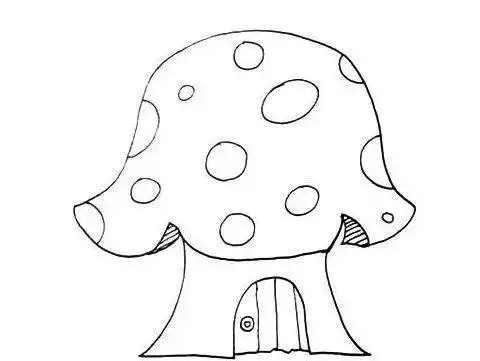 简笔画卡通 | 一步一步画美丽的蘑菇房子 - 元艺考
