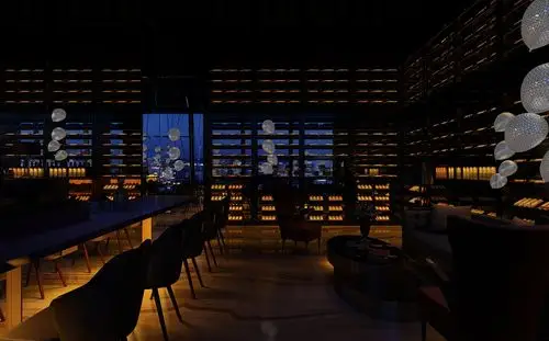 爱乐之城酒吧氛围布置设计3d效果图