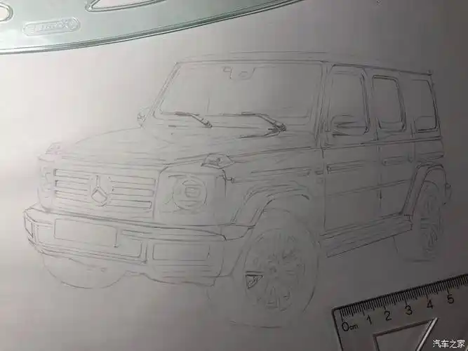 马克大叔手绘大g归来2019梅赛德斯奔驰g500