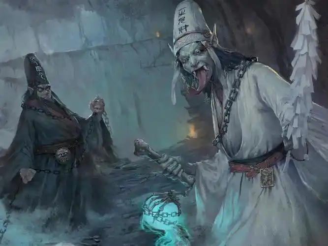 cg插画黑白无常