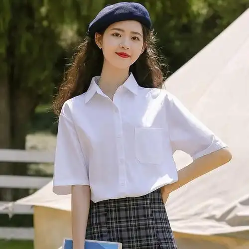 look1 宽松白衬衫