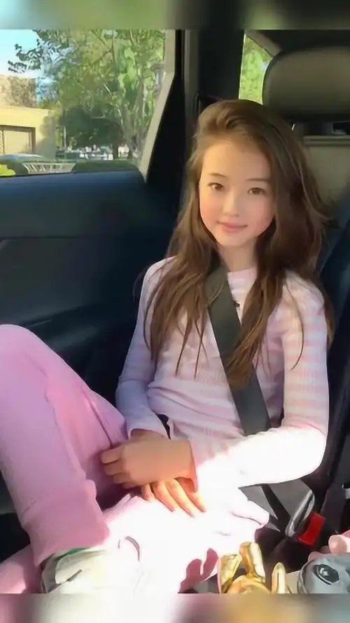 德韩混血模特ellagross, 这小女孩怎么能这么好看!