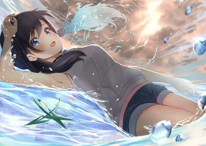 天气之子 _ 水中少女[图片专辑] _ 图片网