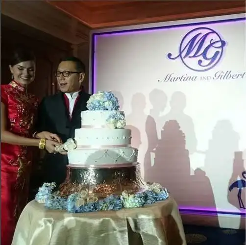 杨其龙与捷克籍模特女友结婚