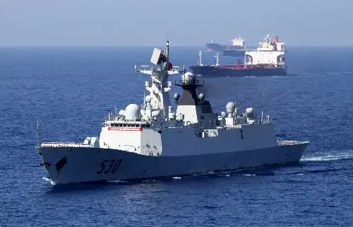 资料图:中国海军东海舰队054a型"徐州"号导弹护卫舰.