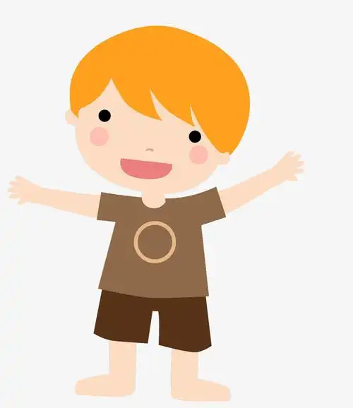 卡通可爱男孩儿童