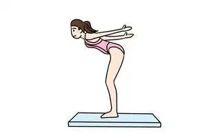 跳水跳台简笔画