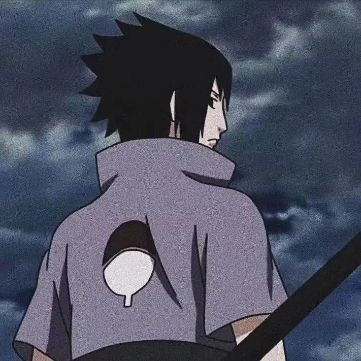 火影忍者,宇智波佐助帅气头像,二柱子支柱之影