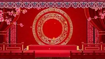 中国风戏曲舞台背景循环舞台背景