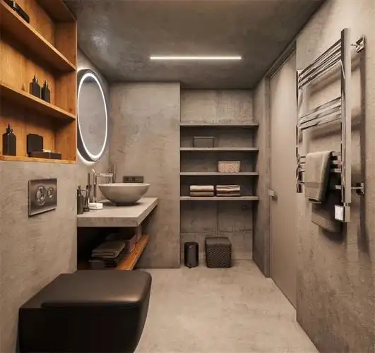 70㎡的小家装修成水泥工业风 真的太有特点了