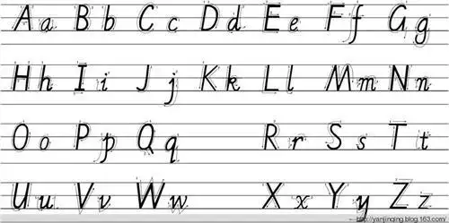 26个英文字母大小写的规范书写手抄报 写手抄报