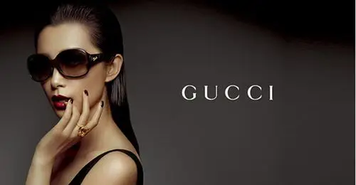 gucci/古驰李冰冰同款系列黑框深色镜片冬季流行款明星海报款个性十足