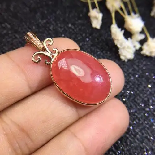 【55427】红纹石吊坠