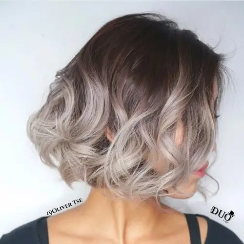 渐变系列90 短发也可以用颜色塑造不同层次 #网红发色_发型_染发