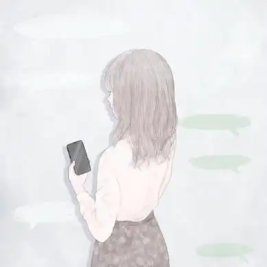 唯美伤感的手绘头像女生图片