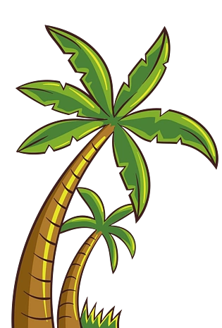 卡通椰子树