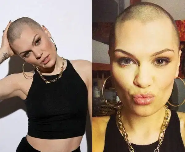 光头短发成流行 杰西j学布兰妮剃发