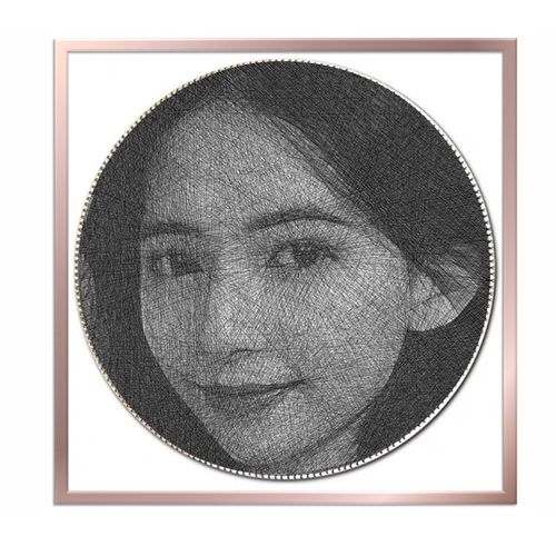 绕线画diy钉子画钉艺画人物定制照片手工人像diy