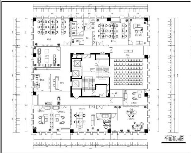 标题: 光谷光电公司办公室平面
