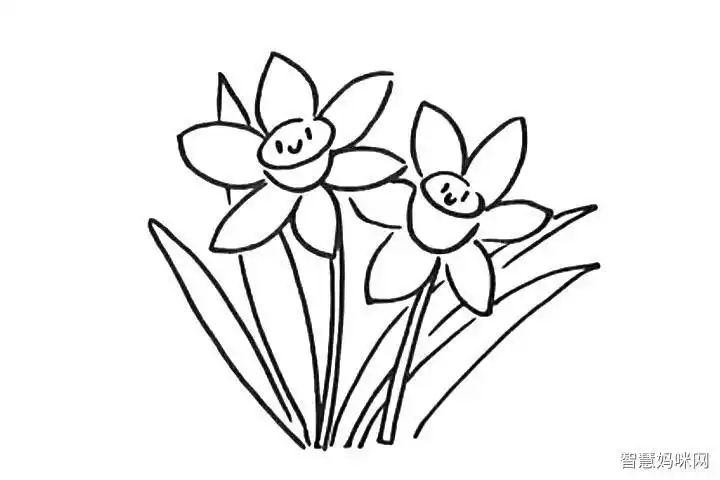 简笔画植物带表情