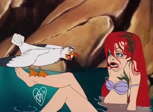 迪士尼动画里的公主都很迷人,但变成"毁童年"画风后真不忍直视_白雪